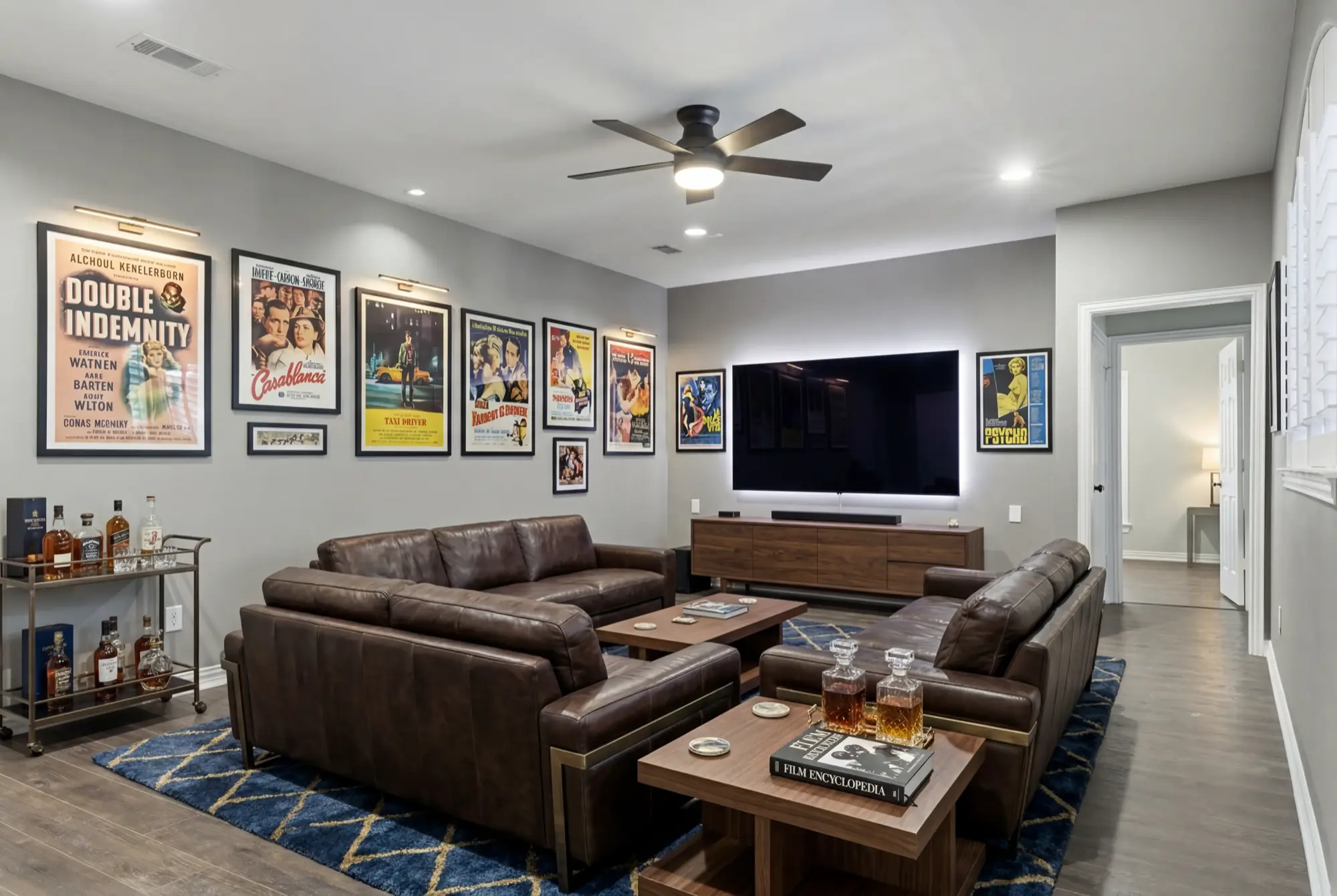 Upstairs entertainment / game room